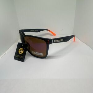Biohazard Mirrored Sunglasses Men’s UV400 Protection